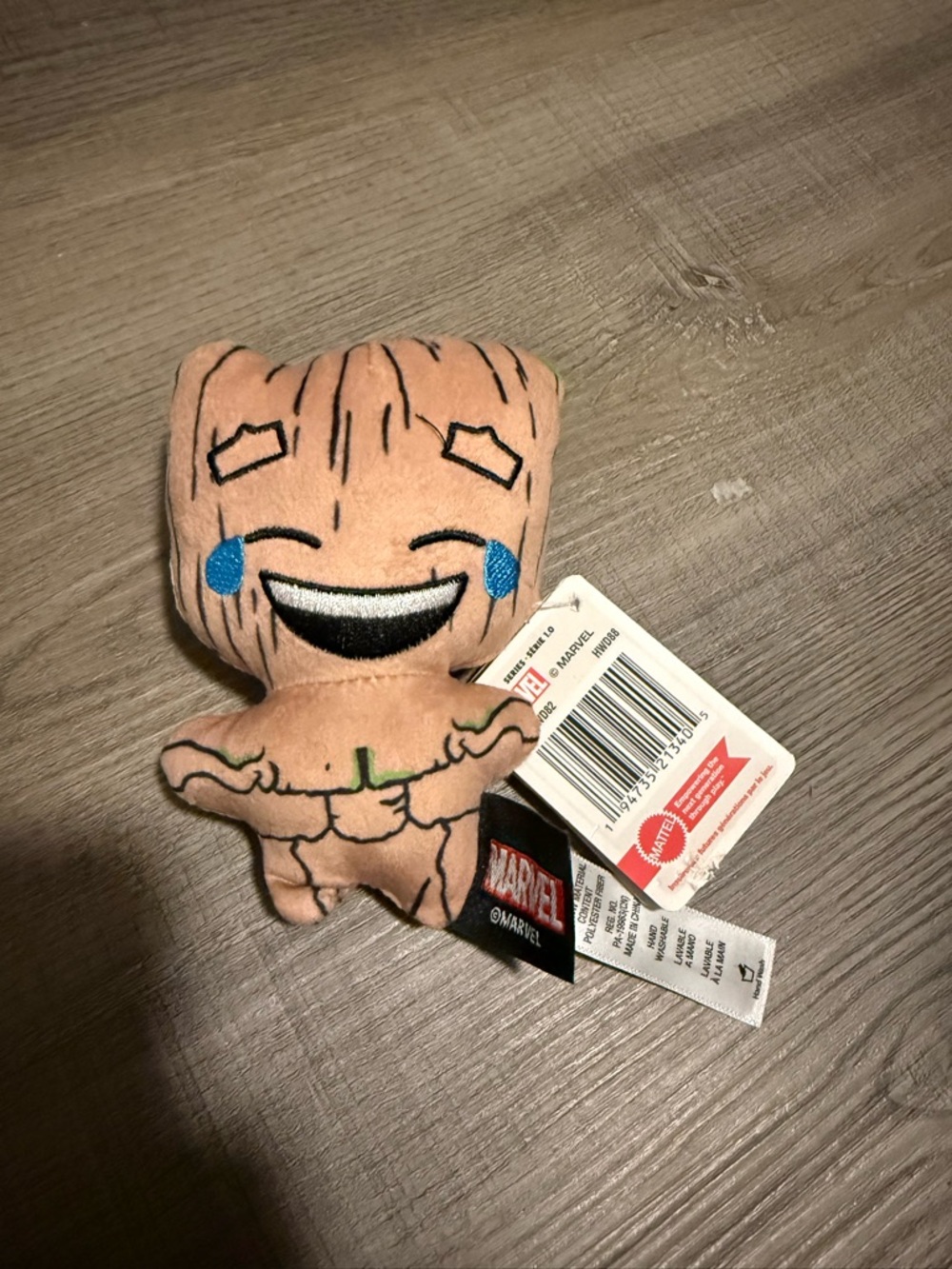 Marvel Laughing Groot Mini Plush - Tan with Blue Tears